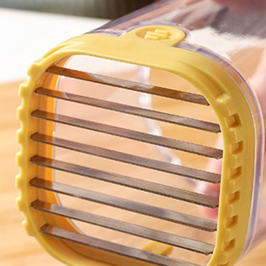 Kitchen Utensils Fruit Slicer Cup Stainless Steel Push Plate Fruit Vegetable Cutter Quickly Making Salad Bowl Supplies