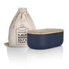 Bread Box - Genuine - Lars Nysøm - Metal - Linen Bag - 36x19x13cm - Navy