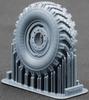 Truck Wheel Set Plastic Model Parts SCXWM35037 Scale-X 1/35 Ural-4320 OI-25 (7 pieces) (for Trumpeter) (Military)