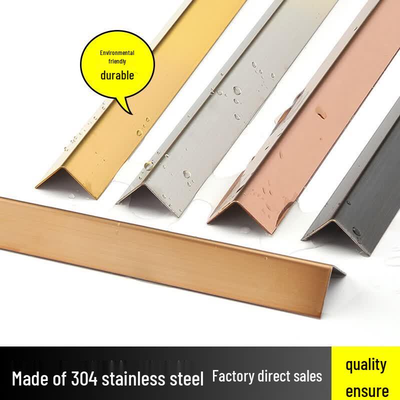 JNL 304 Stainless Steel L-Shaped Edging Trim Strip