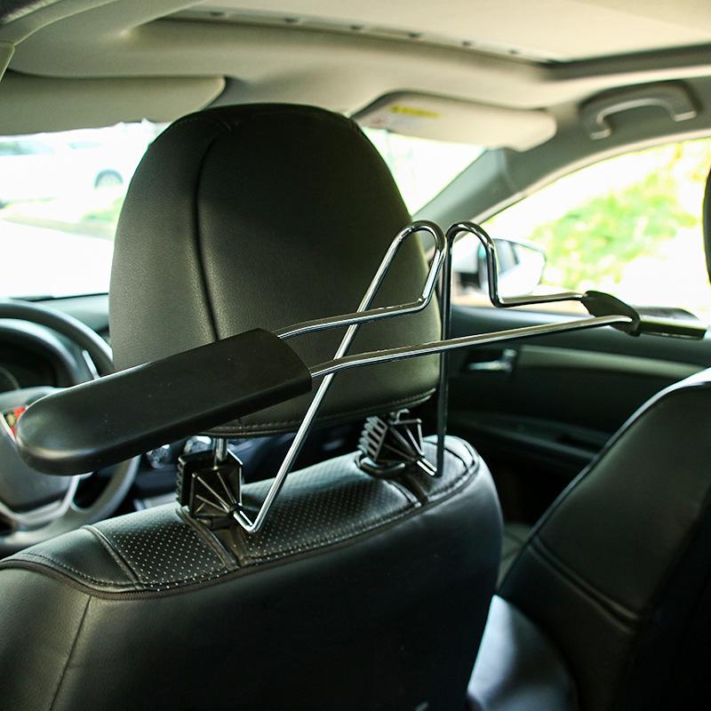 Car Retractable Peach Wood Grain Stainless Steel Clothes Hanger & Drying Rack Retractable Black