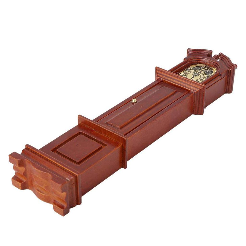Realistic Miniature Grandfather Clock Dollhouses Decors Vintage Design for Nostalgic Collectors and Home Decoration