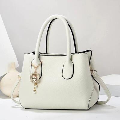 Handbag Women's Bag Atmospheric Handbag Textured Shoulder Bag Large Capacity Messenger Bag Solid Color