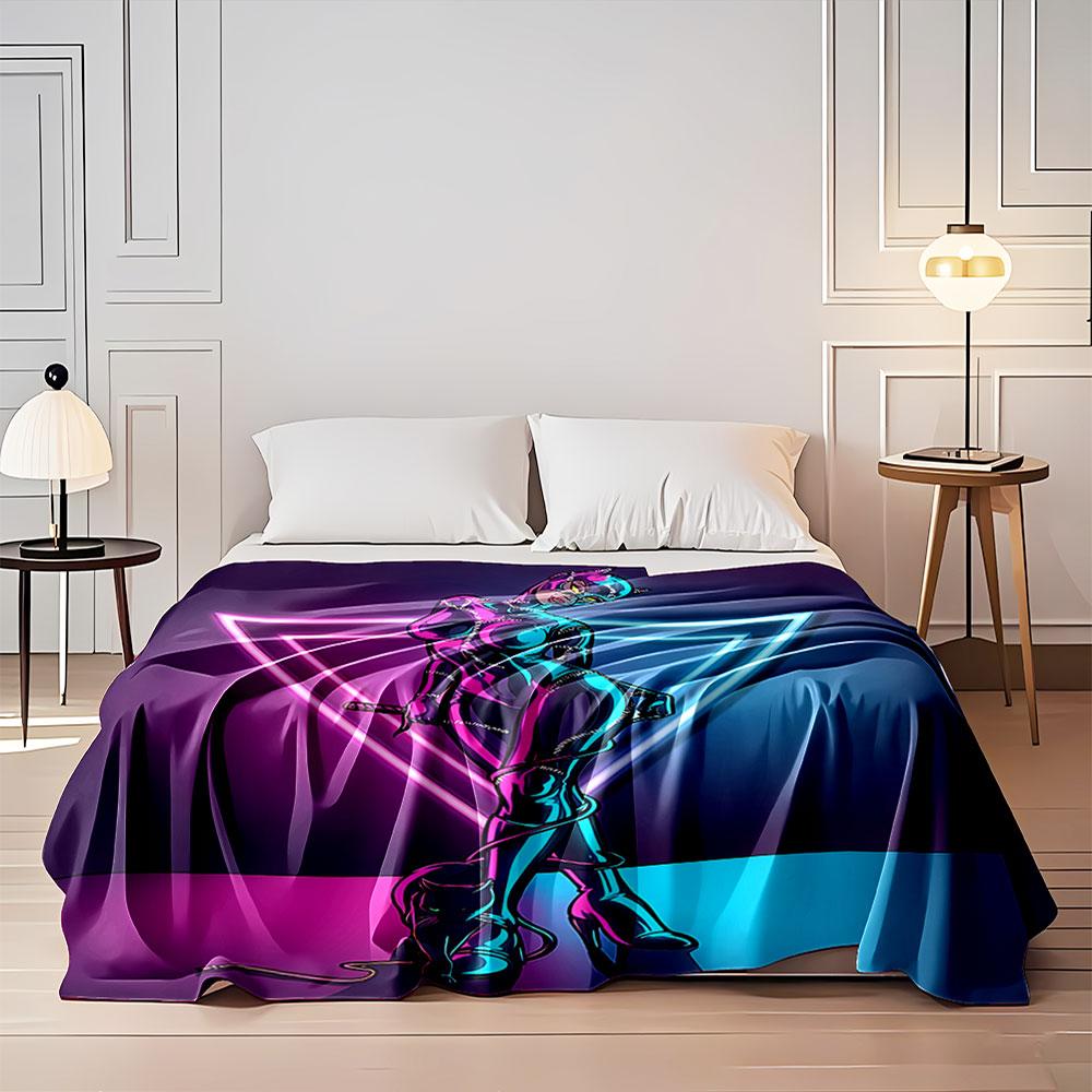 Neon Catwoman Blanket Design for All Seasons Blanket Lunch Break Throw Gift