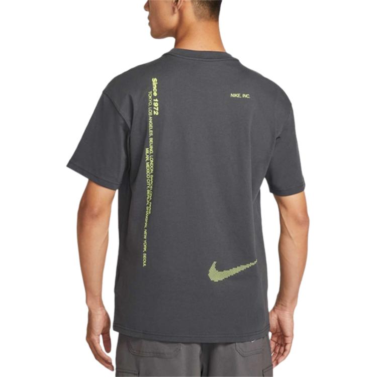 Nike T Shirts Men's Dark Gray Crew Neck Moderate HQ9263-060