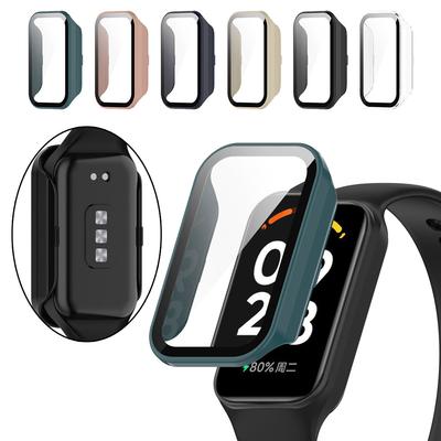 Per Redmi Band 2 Smart Band2 Cover Custodia PC Bumper Cornice Protettiva Vetro Temperato Protezione Schermo per Custodia Vetro Redmi Band 2