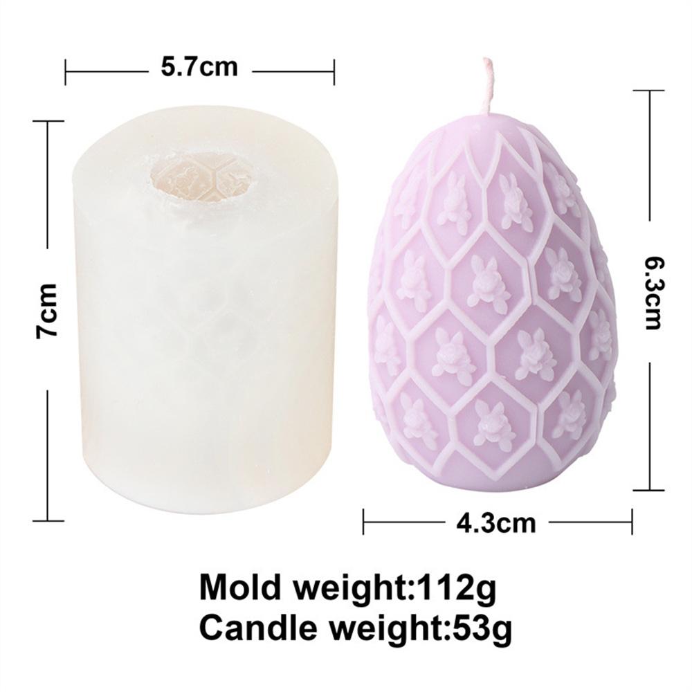 Easter Egg Flower Ball Candle Silicone Mold Handmade Chocolate Decoration Gypsum Aromatherapy Soap Resin Candle Silicone Mould