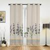 Lavender Flowers Bohemia Windows Curtains Living Room Bedroom Window Treatments Household Kitchen Curtains