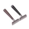 Double Edge Safety Razor, Faux Wood Zinc Alloy Handle Razor With 5 Stainless Steel Blades, Heavy Duty Eco-Friendly Razor