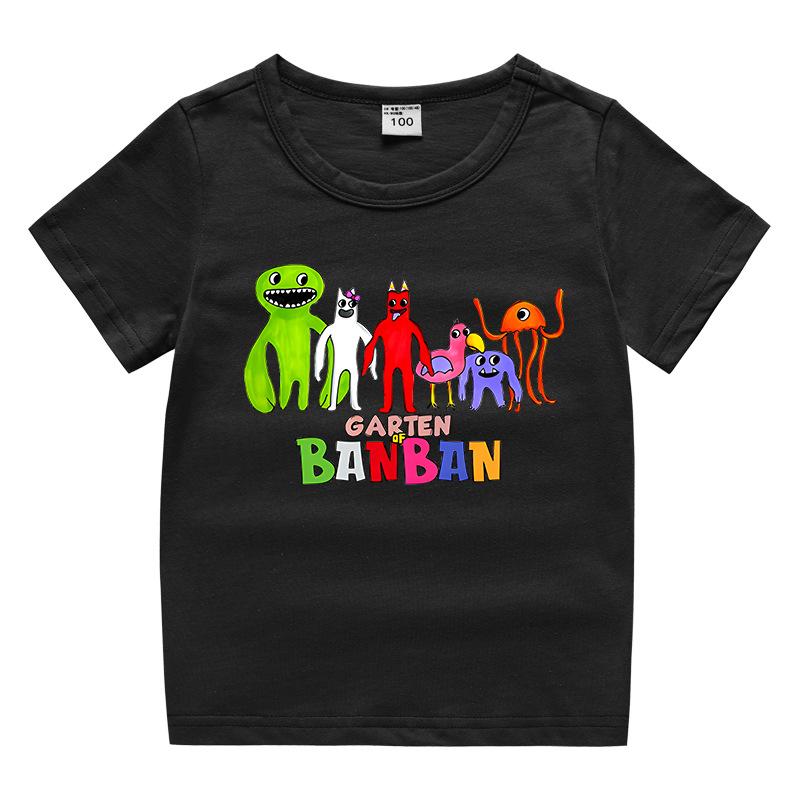 

Детская летняя футболка для девочки Игра Мода Сад Банбана Мультяшная футболка с коротким рукавом 4-14 лет Детская одежда 120