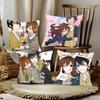 Japanese Classic Anime Horimiya Vintage Pillow Case Fashion Square Pillowcase Bedroom Sofa Room Ins Decoration Leisure