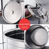 Huabeisen 304 Stainless Steel Commercial Stockpot with Lid