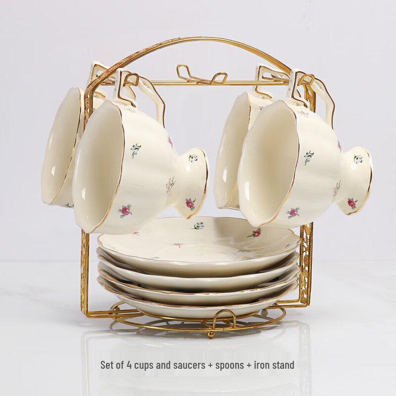 French Retro Ceramic Coffee & Tea Gift Set