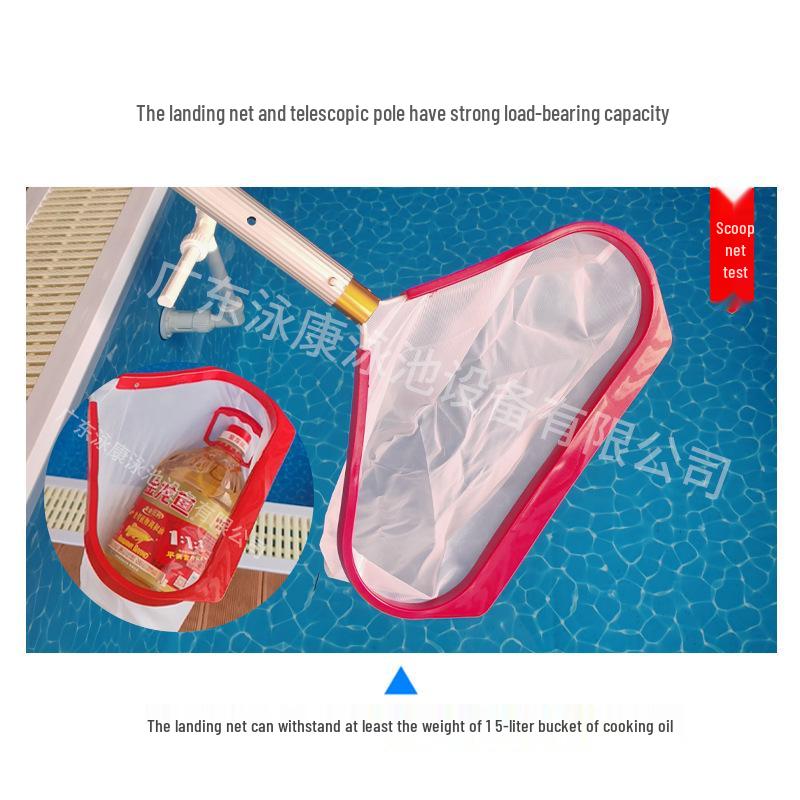 Aluminum Pool Skimmer with Deep Net for Water and Fish Ponds
