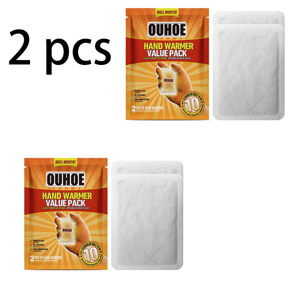 OUHOE Disposable Hand Warmer, Up to 10 Hours, Portable and Long-Lasting Cold-Resistant Winter Hand Warmer, Heat Therapy Hand Warmer Pads, 2pcs