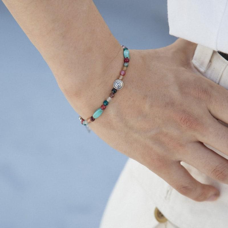 LingerPiece [Unisex] Ethnic color gemstone bracelet