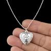 Heart Locket Necklace Alloy Material Party Jewelry Gift for Wedding Anniversary