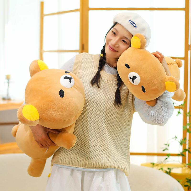 Easy Bear Party Style Relax Bear Large Plush Toy Doll Cute Easy Bear Throw Pillow Doll