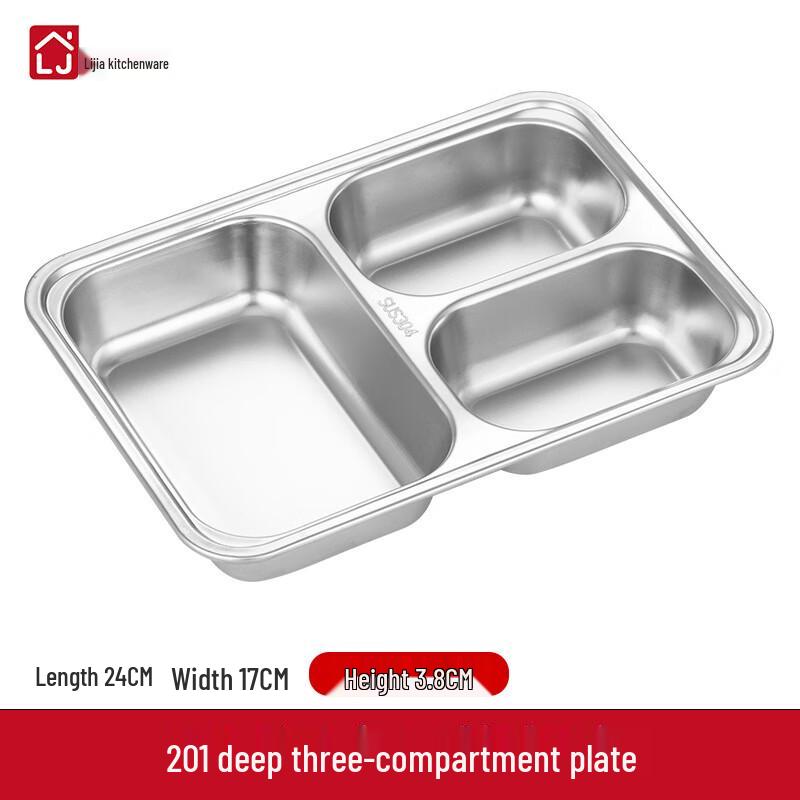 

Adult Stainless Steel Divided Lunch Box