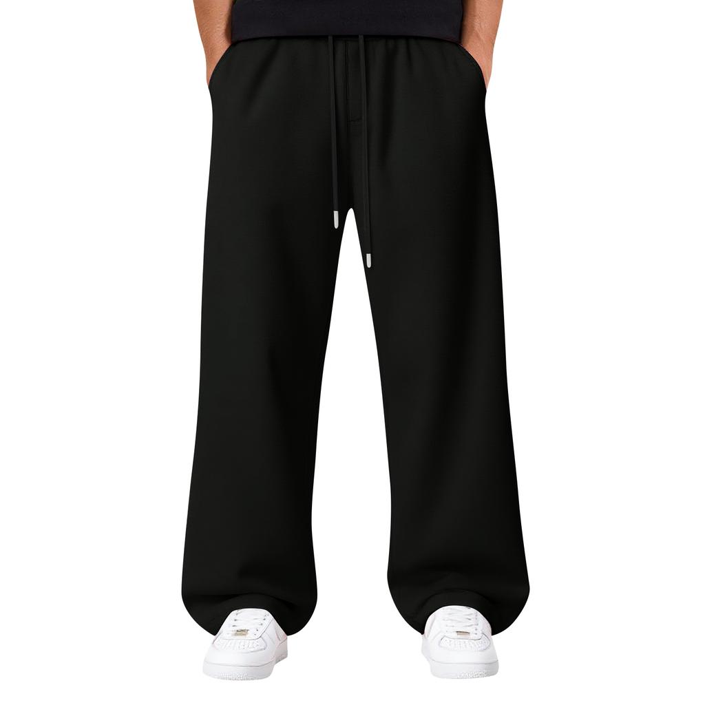 Men's Baggy Sweatpants Wide Leg Sweat Pants With Pockets