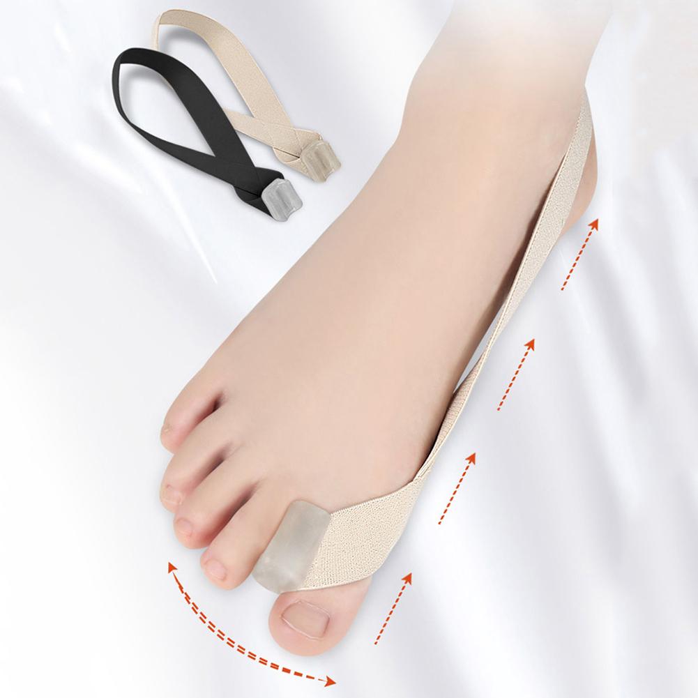Unisex Toe Straightener Corrector Daily Wear Big Bone Toe Bunion Pull Strap Elastic Toe Separator Straightener for Foot Supplies