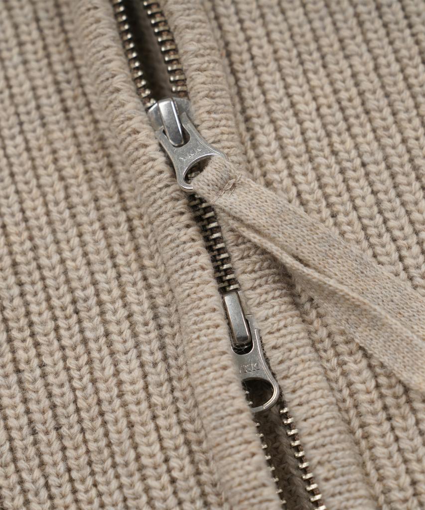 Frizmworks Ultra Heavyweight Zip Up Cardigan _ Oatmeal