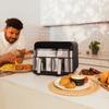 Cecotec friteuse sans huile cecofry advance 9000 inox. air fryer 2800w, 2 plateaux 4,5l, double température