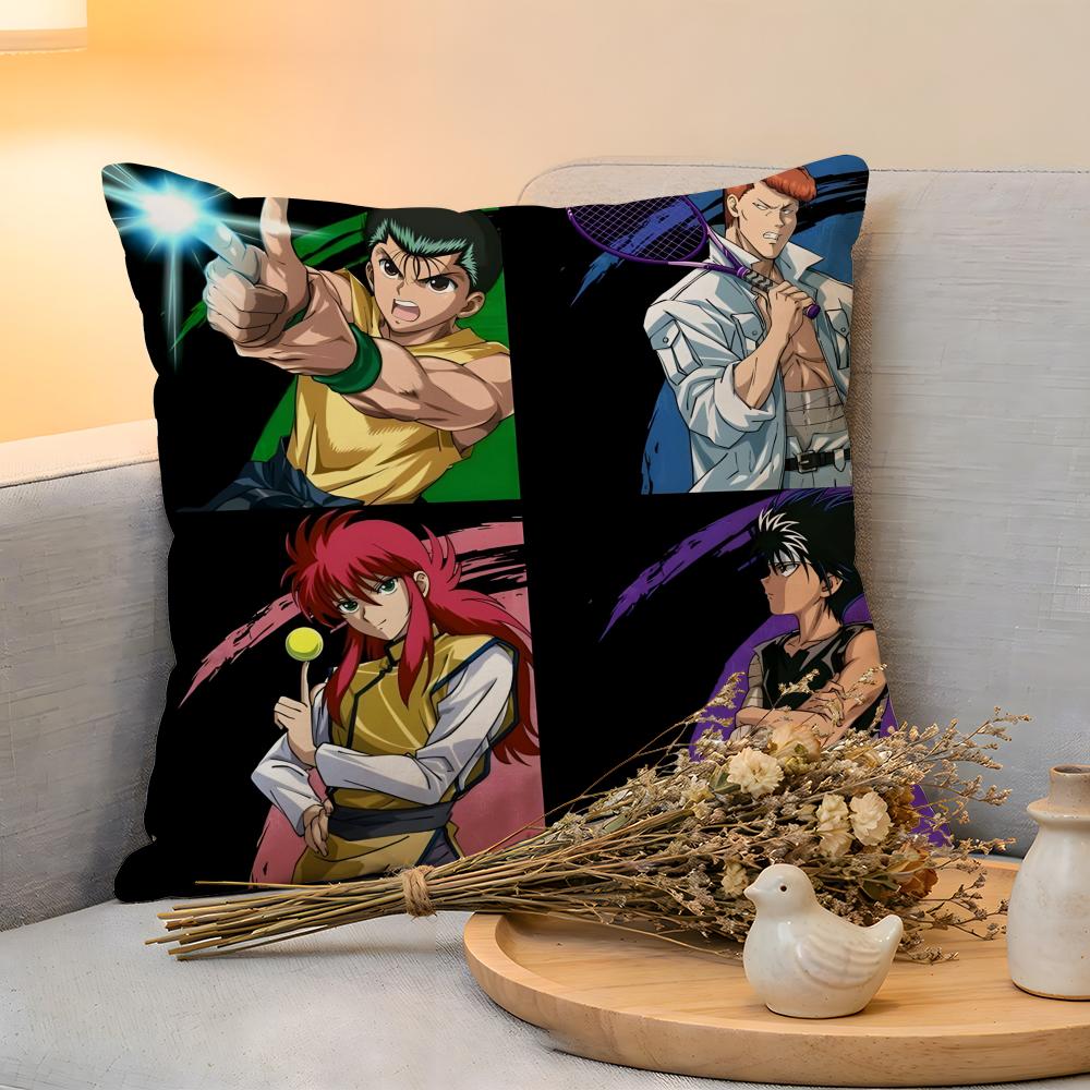 

Cushion Cover Linen SkinFriendly Soft Decorative Case For Sofa Home Decor Yu Yu Hakusho Pillow cover 30x30cm