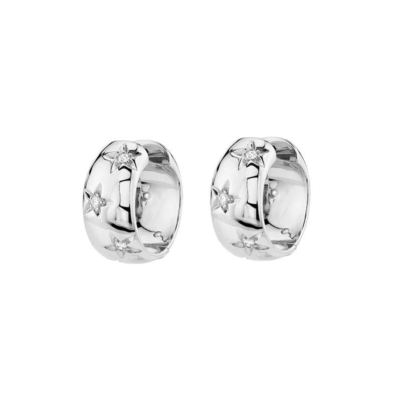 Gold color Hoop Earrings For Women Fashion CZ Zircon Piercing Women's Stud Dangle Earrings 2022 Jewelry Wholesale