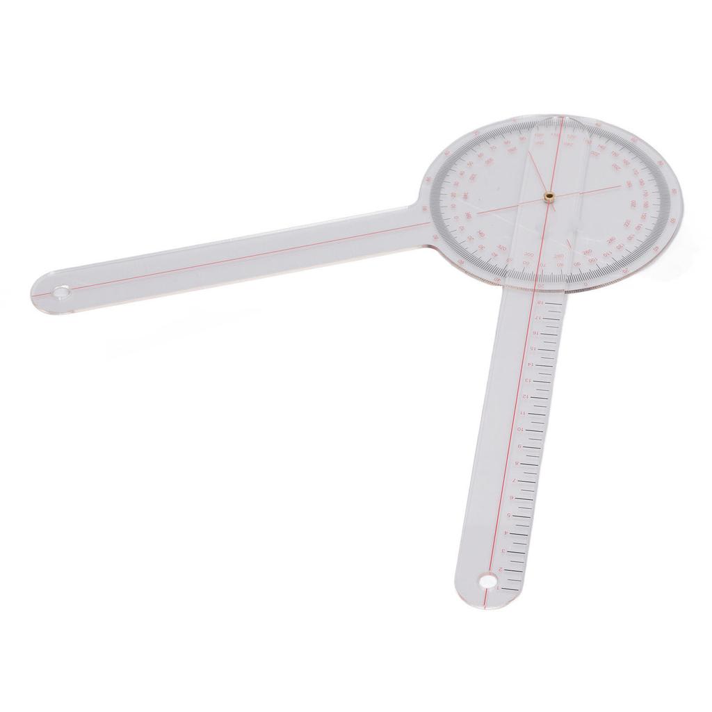 Orthopaedic Use Goniometer 360 Degrees Physical Therapy Angle Protractor Ruler for Knee Joint Elbow Shoulder Large