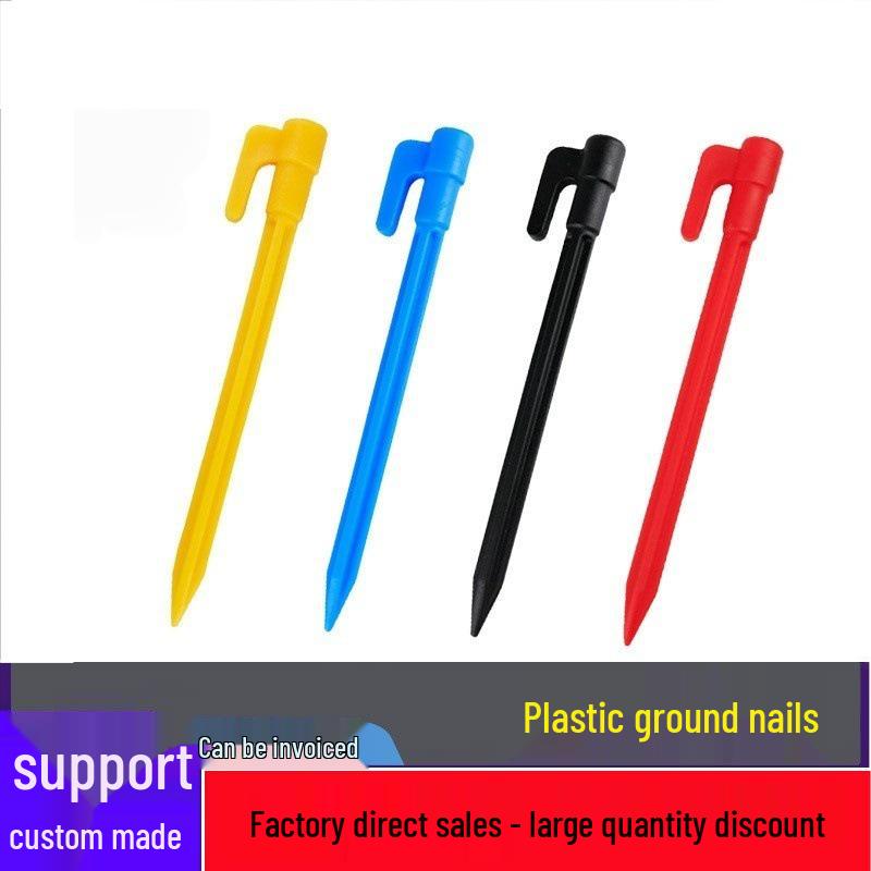 Plastic Tent Stakes: Outdoor Windproof Ground Stakes for Beach, Camping, and Canopy Tents