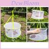 Foldable Clothes Drying Mesh Basket With Large Diameter For Home Use And Socks Air Drying