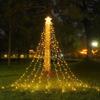 Christmas Tree String Lights with Green Ring Usb Charge Christmas Lights Waterproof String Light for Outdoor Indoor Xmas Decor