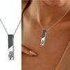 Urn Necklace for Ashes Memorial Cremation Jewelry for Ashes Stainless Steel Ashes Necklace Bar Urn Pendants Unisex