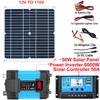 12V to 110/220V Solar Panel System 18V 50W Sola Pane+50A Controller+6000W Modified Sine Wave Inverter Kit Power Generation Kits