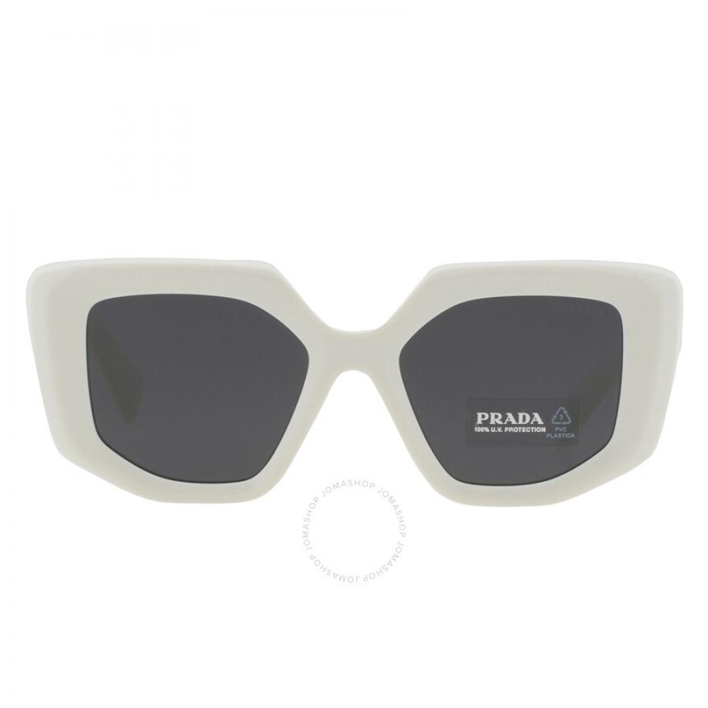 

Prada Dark Grey Irregular Ladies Sunglasses Pr 14zs 1425s0 50