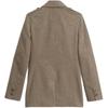 Zara FW24 SRPLS Series Cuffed Split Button Multi-Pocket Blazer Women blazer Khaki 9242208-505