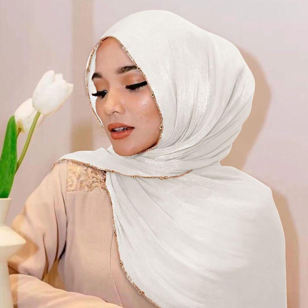 Long Wraps Shawl Chiffon Malaysia Headscarf Luxury Hijab Scarf  Female