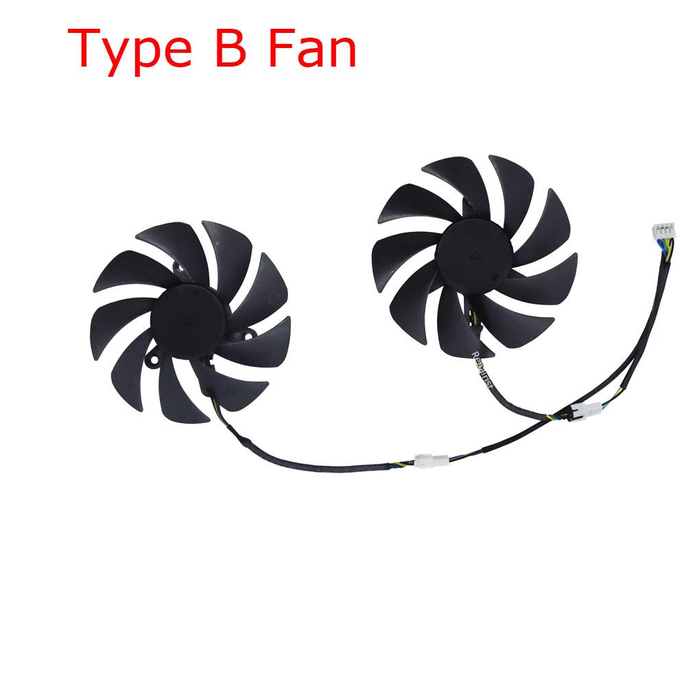 Video Card Fan GPU Cooler For 51RISC rtx2060 6G,For SOYO ABIT JIESHUO MLLSE rtx 3070 TiM 8G 3060M 3070M,2Pcs/Set,FL8015 12VB