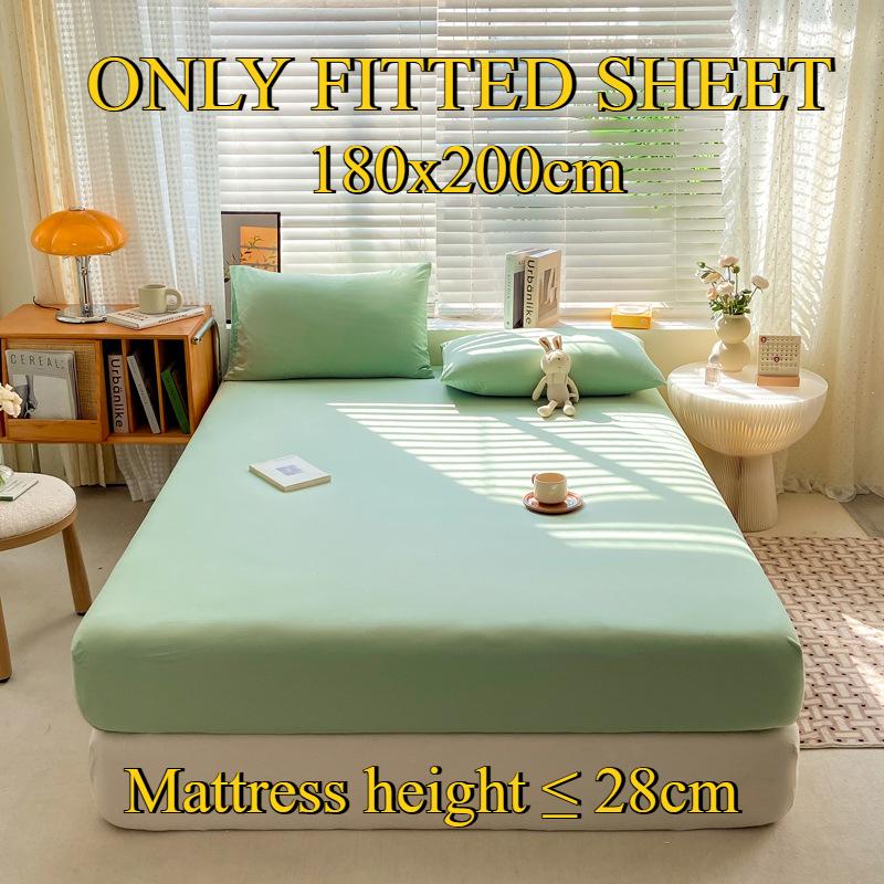 Fitted Sheet Pure Cotton Non-fading Non-balling Single-piece Bed Sheet Non-slip Multi-specification Bedding Bedspread Protector