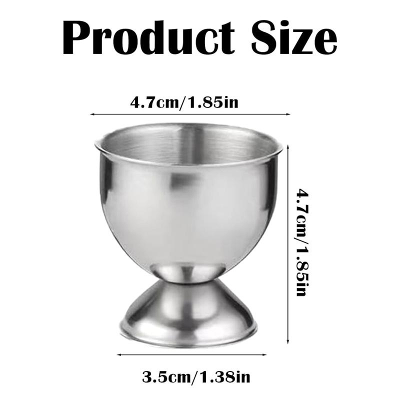 Stainless Steel Egg Cups Soft Boiled Egg Holder Breakfast Tray Egg Cup Holder Cooking Tool Egg Storage Holder Kitchen Gadgets