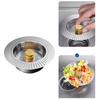 Sturdy Stainless Steel Kitchen Sink Drain Strainer Gold Finish Food Catcher Basket for Clean and Tidying Kitchens