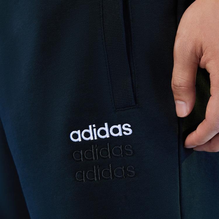 Adidas Neo Casual Sport Elastic Waist Breathable Slim Fit Shorts Men Bottoms Black GP4899