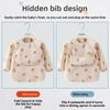Waterproof Child Feeding Bib Rice Pocket Toddler Bibs High Quality Long Sleeve Apron