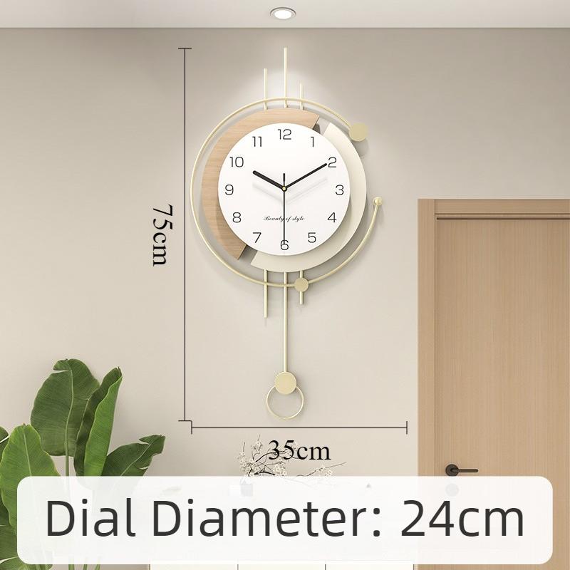 Decorative Wall Clock Modern Mural Wall Watch Luxury Aesthetic Pendulum Clocks Minimalist Silent Elegant Living Room Watches