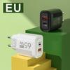 65W Usb Type-C Gan Phone Charger For Iphone For Samsung Huawei Xiaomi Pd Fast Charging Travel Power Adapter Qc3.0 For Tablet