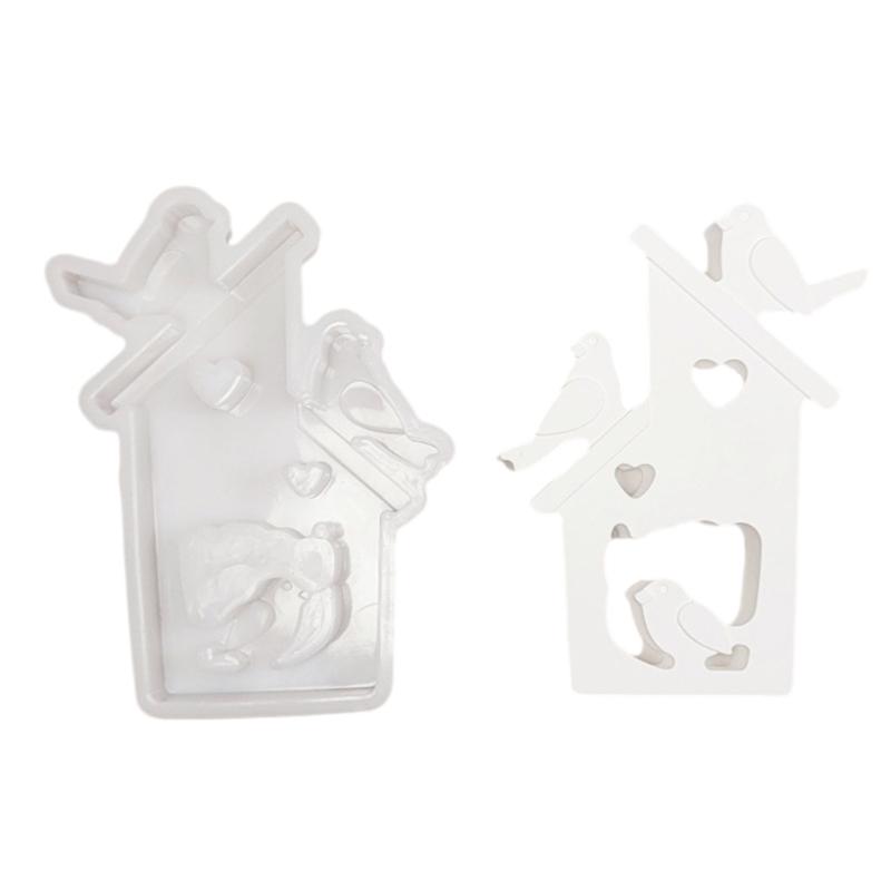 

Bird House Molds Epoxy Resin Molds Castings Molds Easters Silicone Molds Ornament Plasters Molds for Craft Making 1
