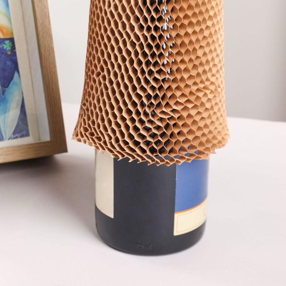 3D Honeycomb Paper Wine Bottle Cover Hollow Out Vase Protective Cover Cup Cover  Gift Packaging