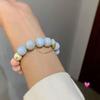 Color Pink Astronaut Moon Sun Rabbit Bracelets Female Hand Chain Bead Bracelets Couple Bracelet