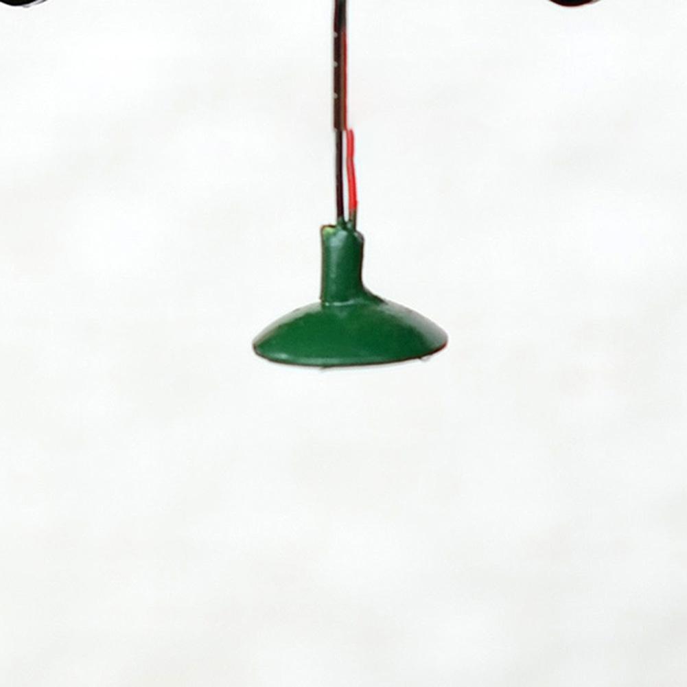 Painted Lights 10pcs HO Scale Layouts Model Wall Lamp